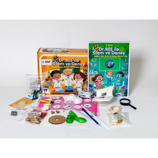 3. Sınıf 9+ Yaş | Dr. Bee ile STEM ve Deney Seti